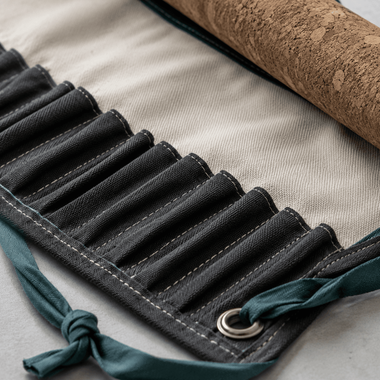 Canvas Pencil Roll detail view
