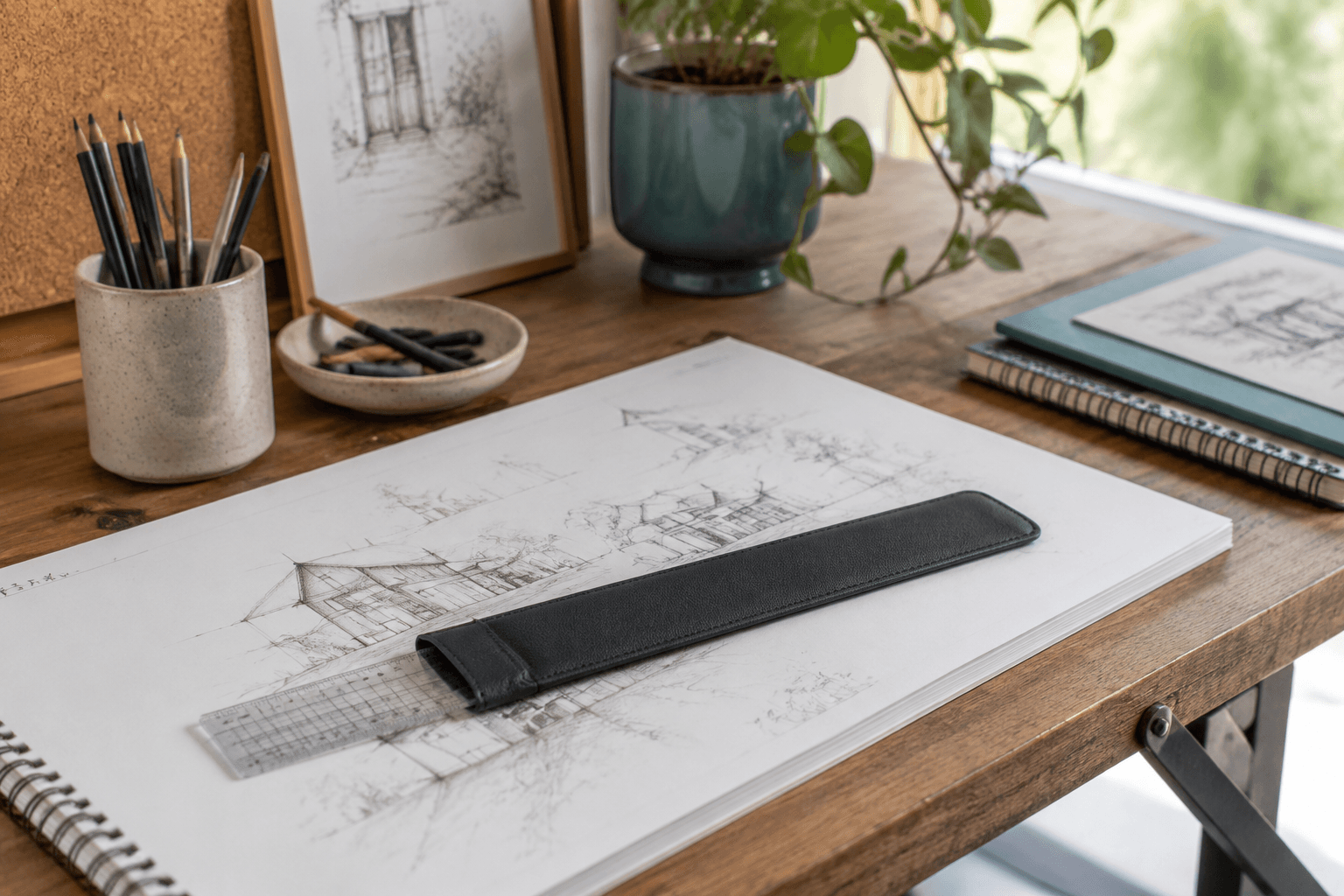 Ruler Sleeve in a studio scene